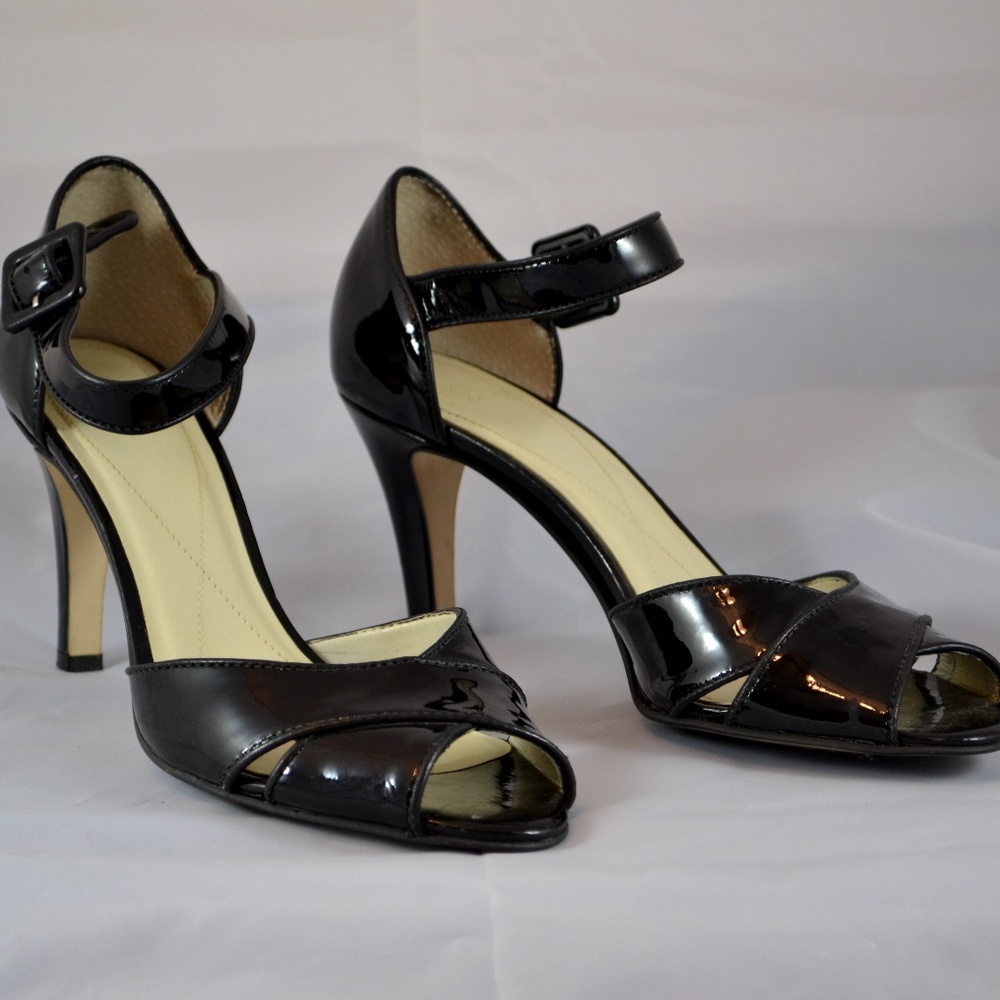 Black Ankle Strap Heel